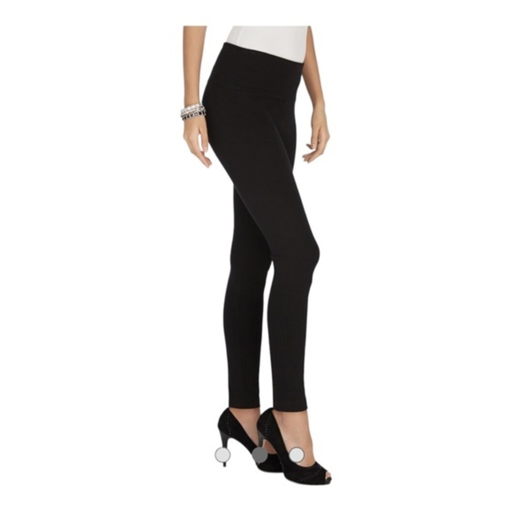 White House Black Market WHBM Slimming Black Leggings Size Small EUC #DS-1788 - Picture 3 of 8